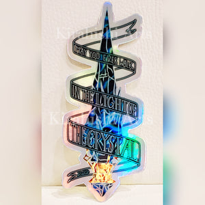 Aetheryte Holographic Sticker 4" (FFXIV)