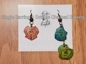 Final Fantasy XIV Job Class Mix & Match Wooden Pendant Earrings (Customizable)