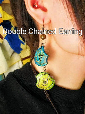 Final Fantasy XIV Job Class Mix & Match Wooden Pendant Earrings (Customizable)