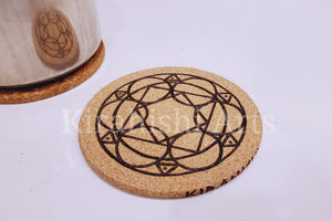 Ley Lines Cork Trivet Hot Pad