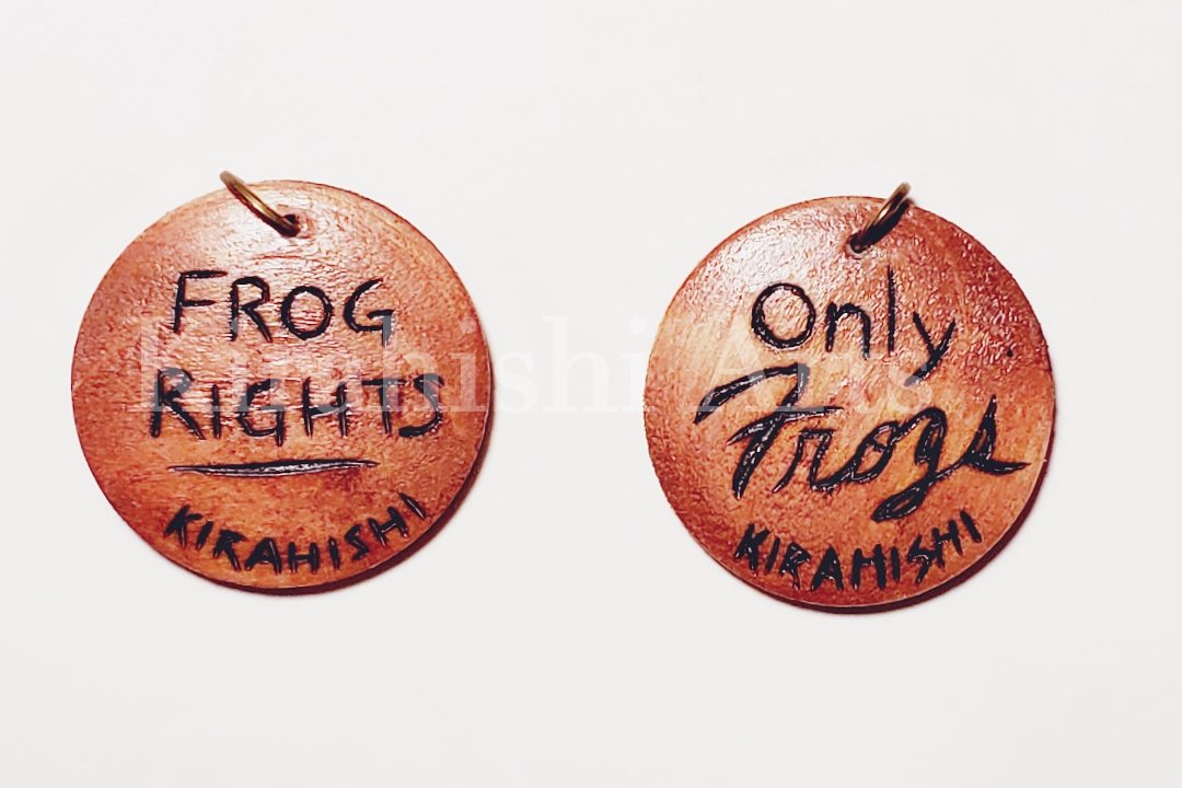 Frog Rights / OnlyFrogs Pendant Necklace/Charm/Pin