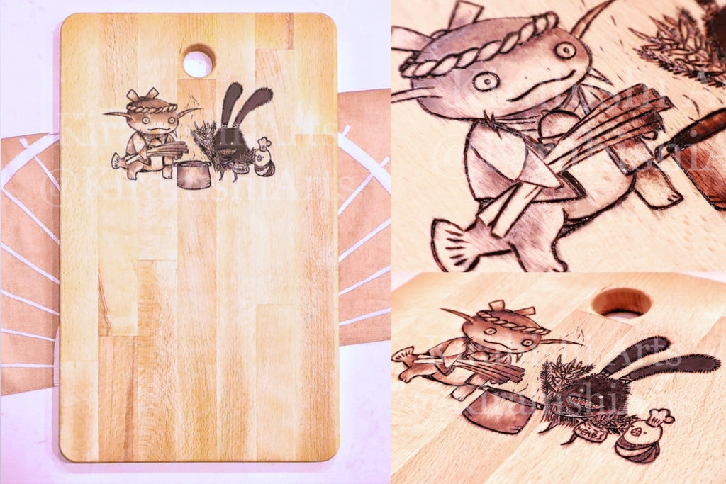 Fantasy Meal Time! Serving / Cutting Board 45.5cm x 28cm