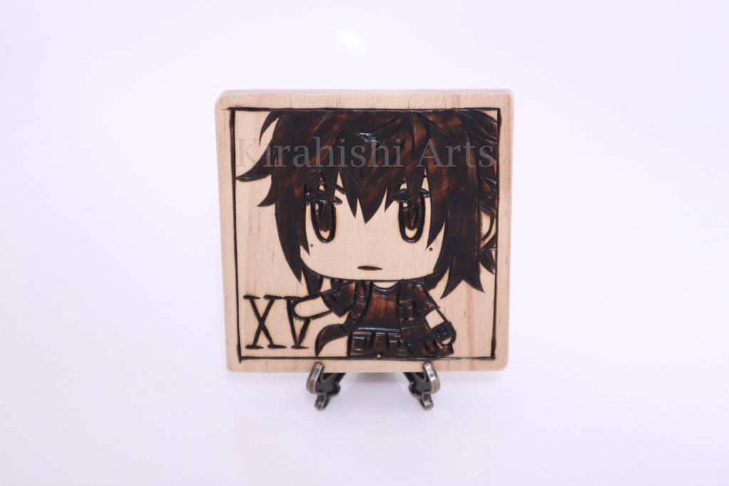 Noctis Chibi 10cmx10cm Wooden Plaque (Final Fantasy XV)