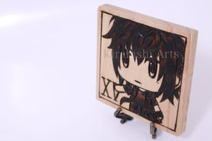 Noctis Chibi 10cmx10cm Wooden Plaque (Final Fantasy XV)